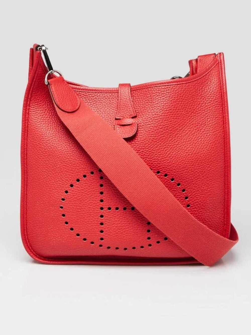 Hermes Capucine Clemence Leather Evelyne PM III Bag